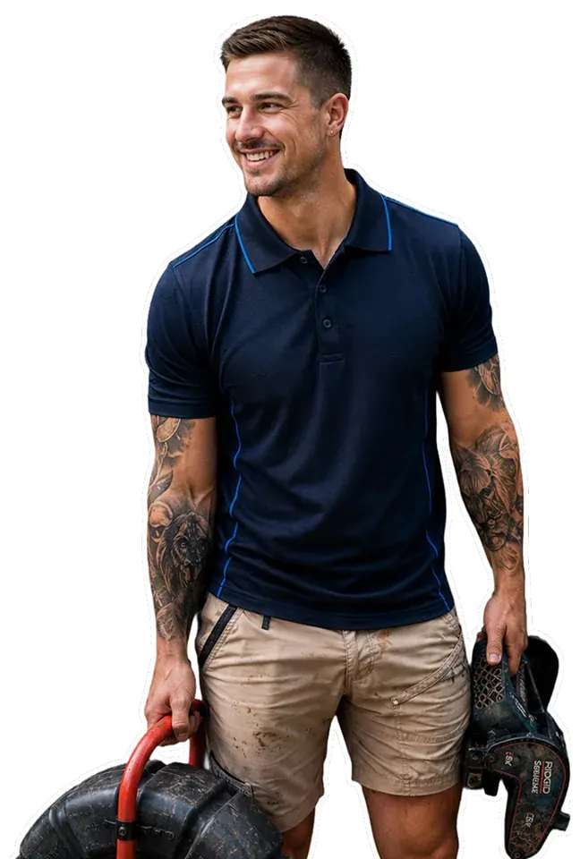 A licensed Balmain plumber with his tools